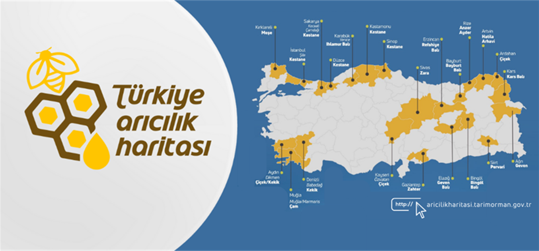 Yenice Kaymakamlığı ve İl Müdürlüğümüz iş birliği ile Coğrafi İşaret aldığımız “Yenice Ihlamur Balı” Türkiye Arıcılık Haritasında yerini aldı