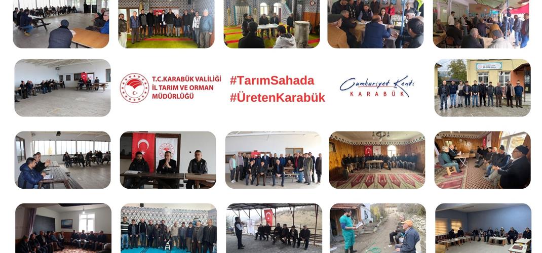 Karabük' te #TarımSahada Çalışmaları Devam Ediyor